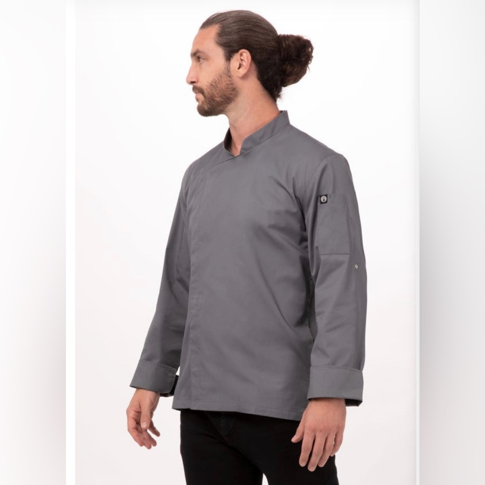 Chef Works Men's‎ Gray Chef Jacket